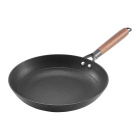 VEVOR Cast Iron Skillet, 3-Piece Frying Pan Set (8, 10, 12 in), Nonstick Skillets with Detachable Wood Handle, Pre-Seasoned Chef's Pan